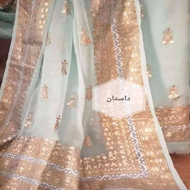 POWDER BLUE SAREE