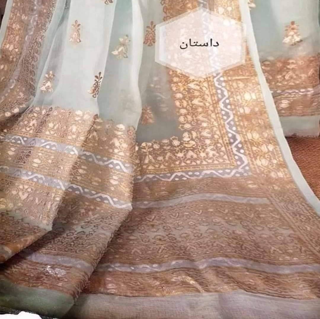 POWDER BLUE SAREE