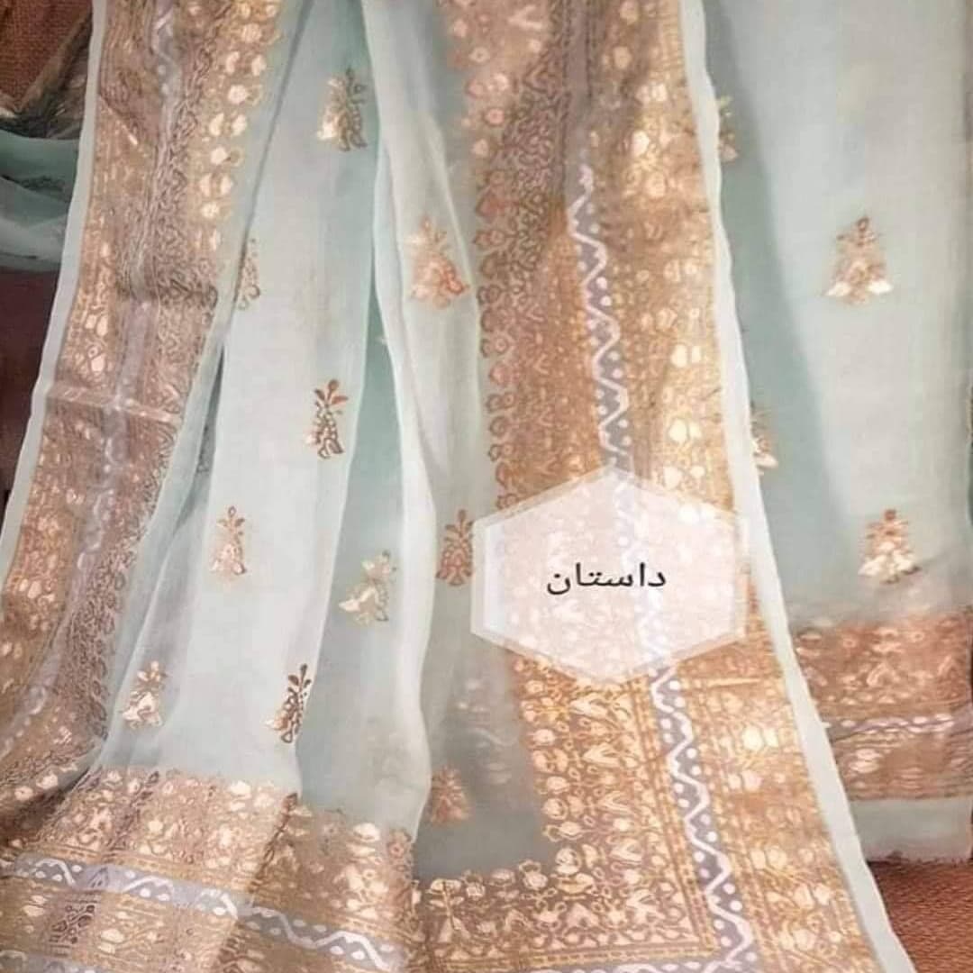 POWDER BLUE SAREE